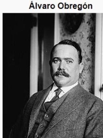 Inicio del Gobierno de Obregon