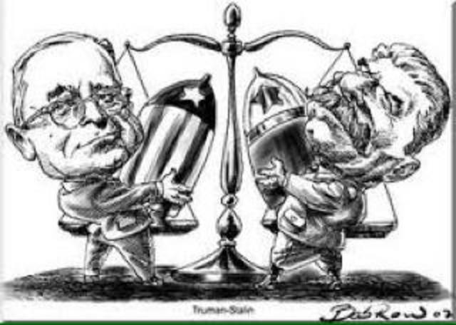 Sube Truman al poder (Doctrina Trunam inicio de la Guerra Fria)