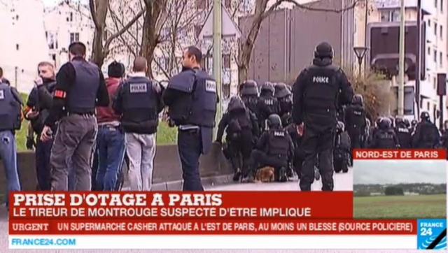 На востоке Парижа взяты пять человек в заложники
