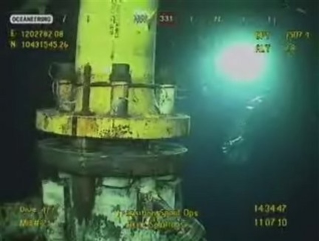 BP covers the oil spill