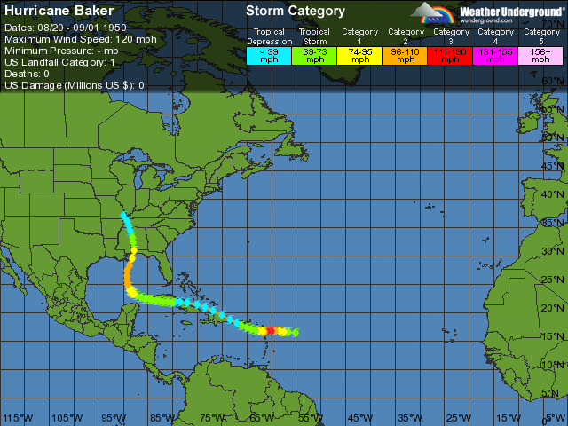 Hurricane Baker- Category 1