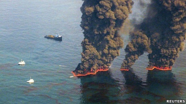 The oil spill in April 20 in BP