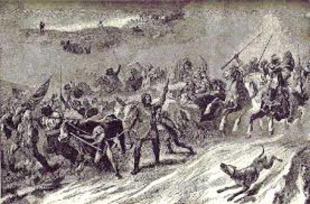 Rome is sacked by Alaric, King of the Visigoths.