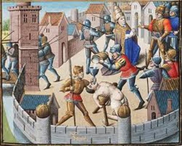 Rome is sacked by Genseric, King of the Vandals.