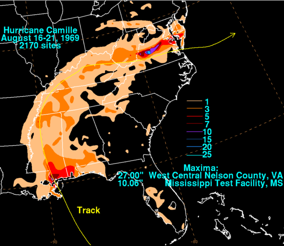 Hurricane Camille- Category 5