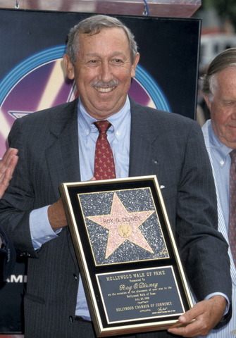 Roy Disney got a star on the Hollywood Walk of Fame