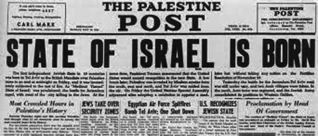 Surge el estado de Israel