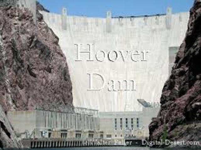 Hoover dam was dedicated