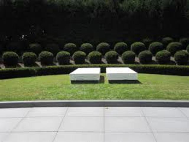 Hoover was buried in West Branch Iowa