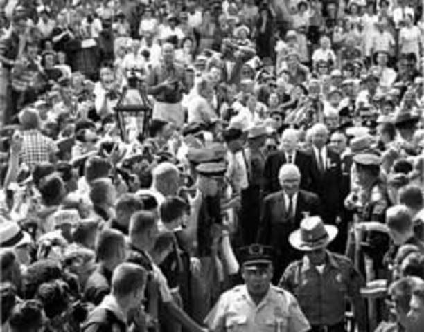 Harry Truman and Herbert Hoover dedicated the Hoover Presidentaial Library and Museum