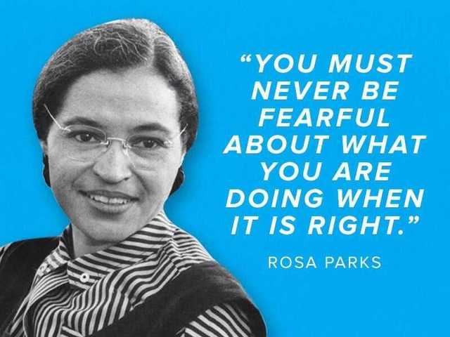 Rosa Parks is arrested for not giving up her seat on the bus. This sparks the Montgomery Bus Boycott which lasts for over a year. Eventually, segregation on the buses in Montgomery comes to an end.