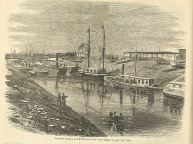 Inauguración de canal de Suez