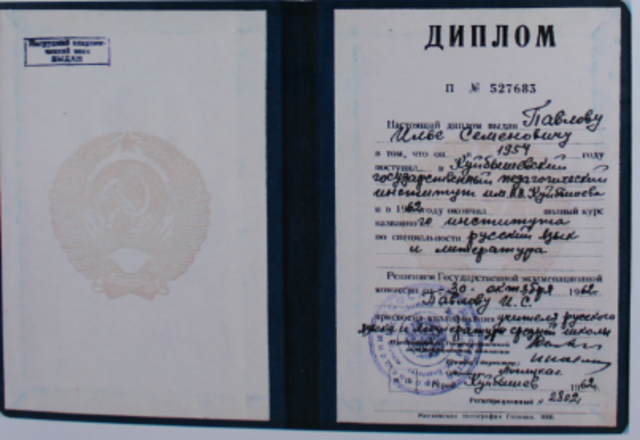 Диплом об окончании института