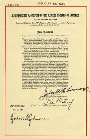 Gulf of Tonkin Resolution