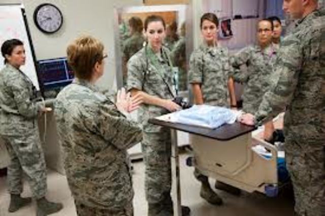 Start training for a nurse inside the air force