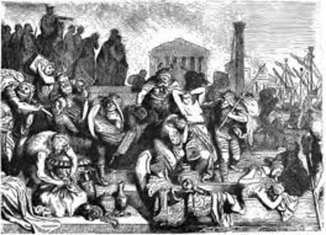 455 AD Vandals sacked Rome