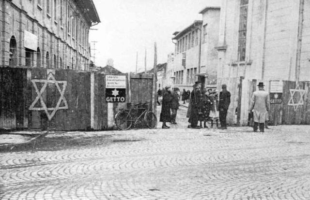 The Jews are sent to the ghetto.