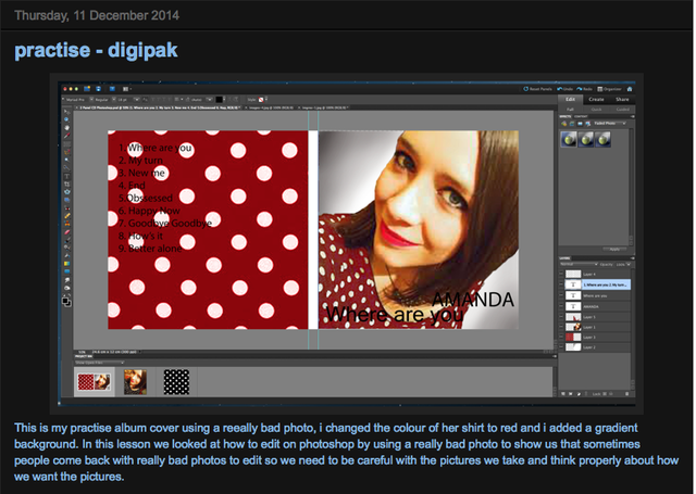 Practise editing on Photoshop