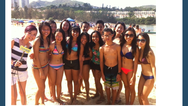 Appeared on TV at Lena's Birthday Party at DB Beach :)