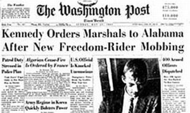 Attorney General Robert Kennedy sent federal marshals to protect the Freedom Riders
