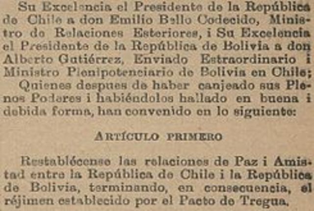 Firma del segundo tratado de límites