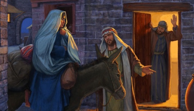 Mary and Joseph get to Bethlehem