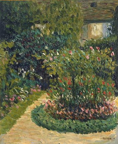 Léger peint "Les Jardins de ma Mère"