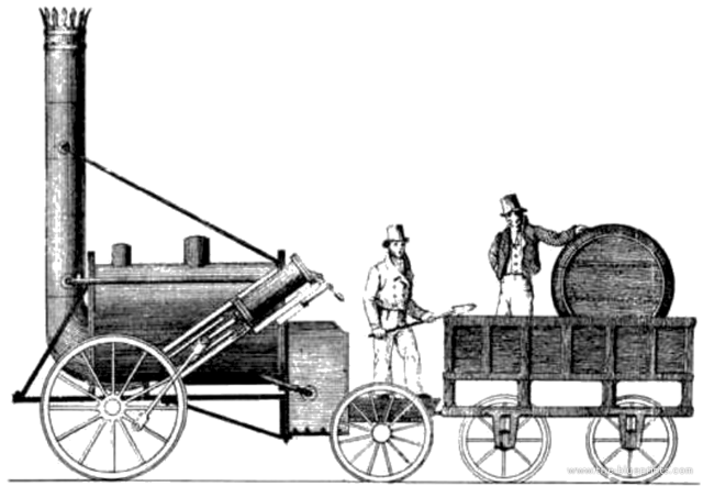 Первый паровоз в мире