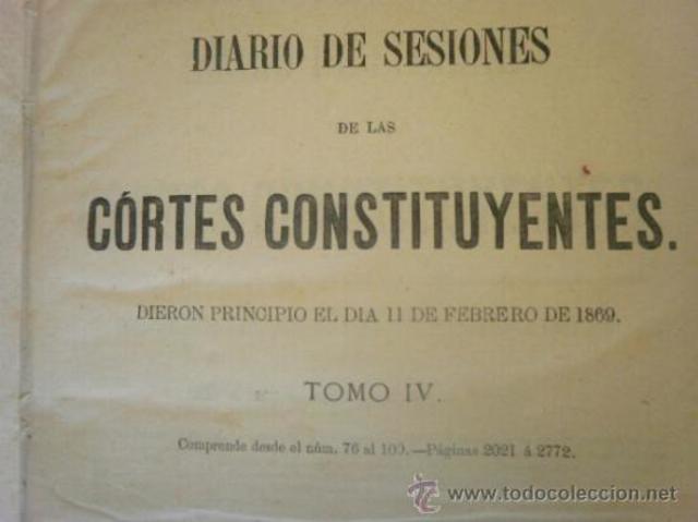 Celebración de elecciones a cortes costituyentes.
