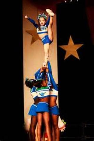 I started competitive Cheer