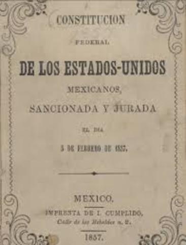 La Constitución de 1857.