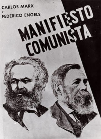 Publicación del manifiesto comunista