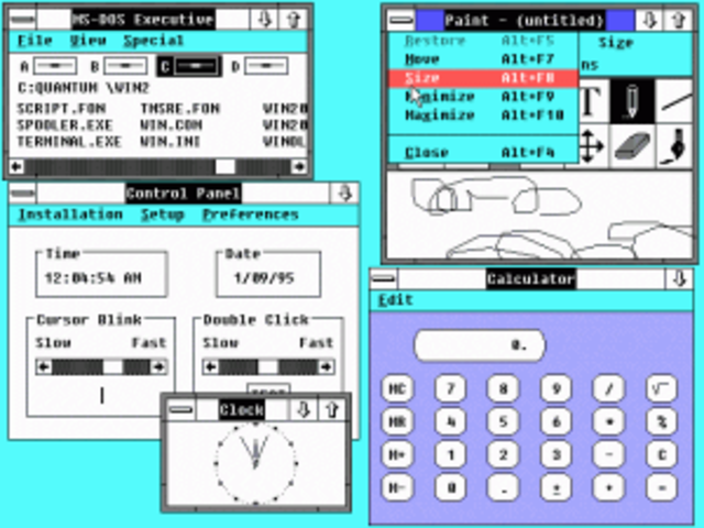 1987: Windows 2.0