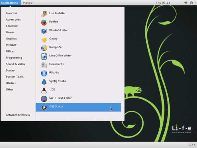 Gnome Classic and MATE editions of openSUSE-Education 13.1