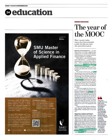 The Year of the MOOC