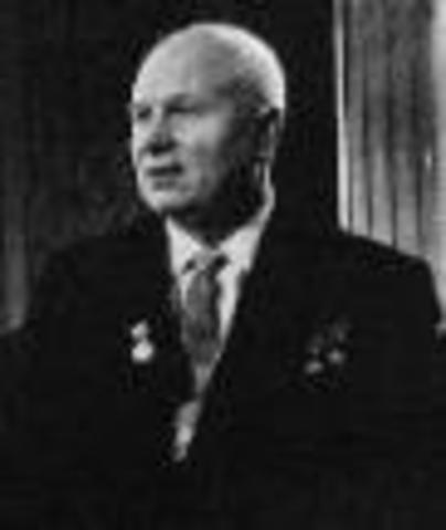 Khrushchev announced