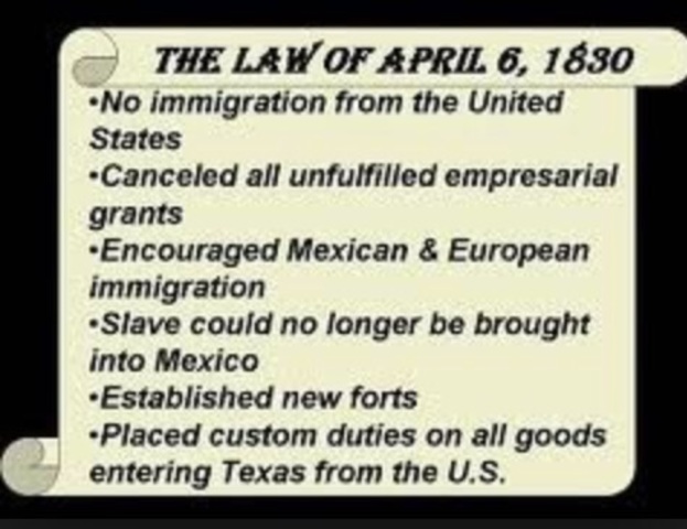 Law of April 6, 1830 passes