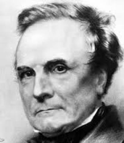 Charles Babbage da las primeras ideas de una máquina análitica.