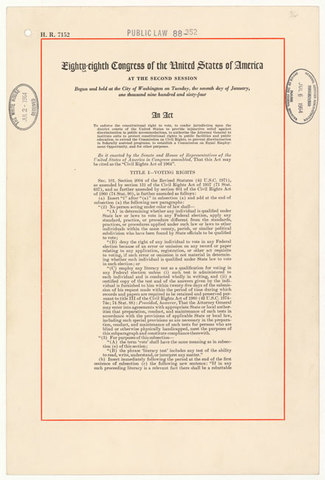 The Passing of the Civil Rights Act