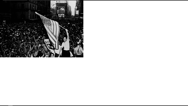 Celebration of V-J day