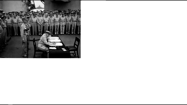 Signing of the surrender