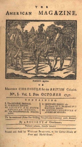 1741 – First American magazines