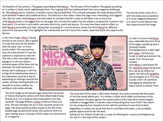 Double Page Spread Analysis