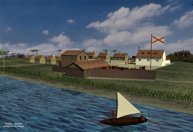 Spanish built coastal forts to discourage French settlements