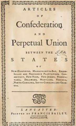 Articles of Confederation