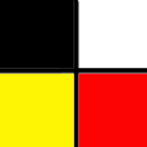 Black and White and Yellow and Red