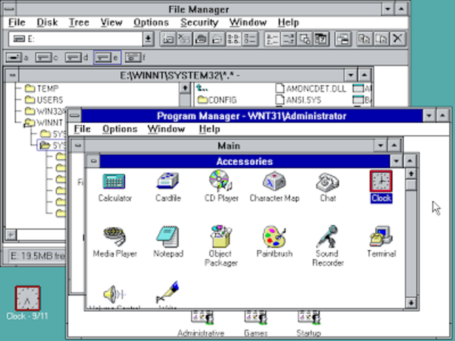 1990–1994: Windows 3.0–Windows NT: se obtienen los gráficos