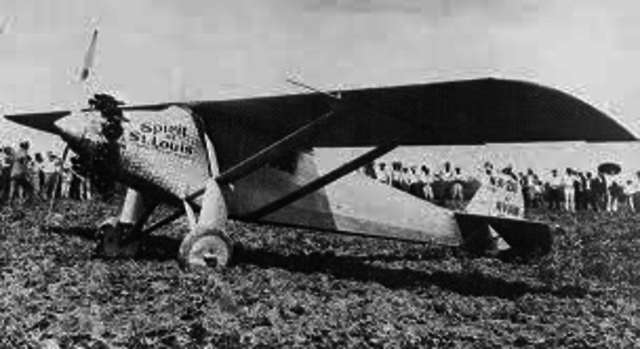 eerste vlucht over de atlantische Oceaan