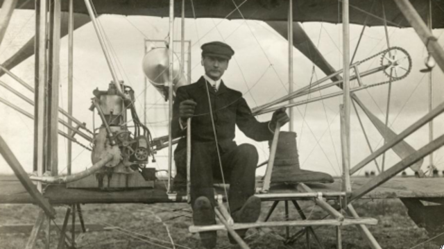 Eerste vlucht over Nederland