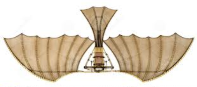 Leonardo Da Vinci voert mislukte proef uit met vliegmachine